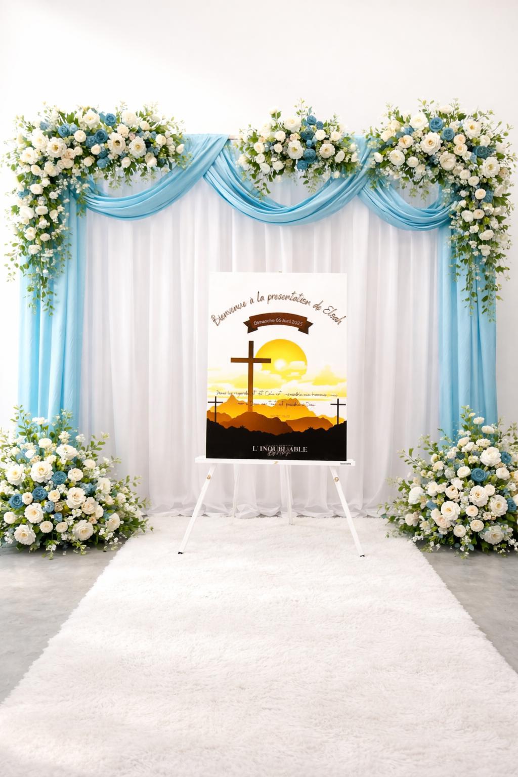 Décoration de deuil florale